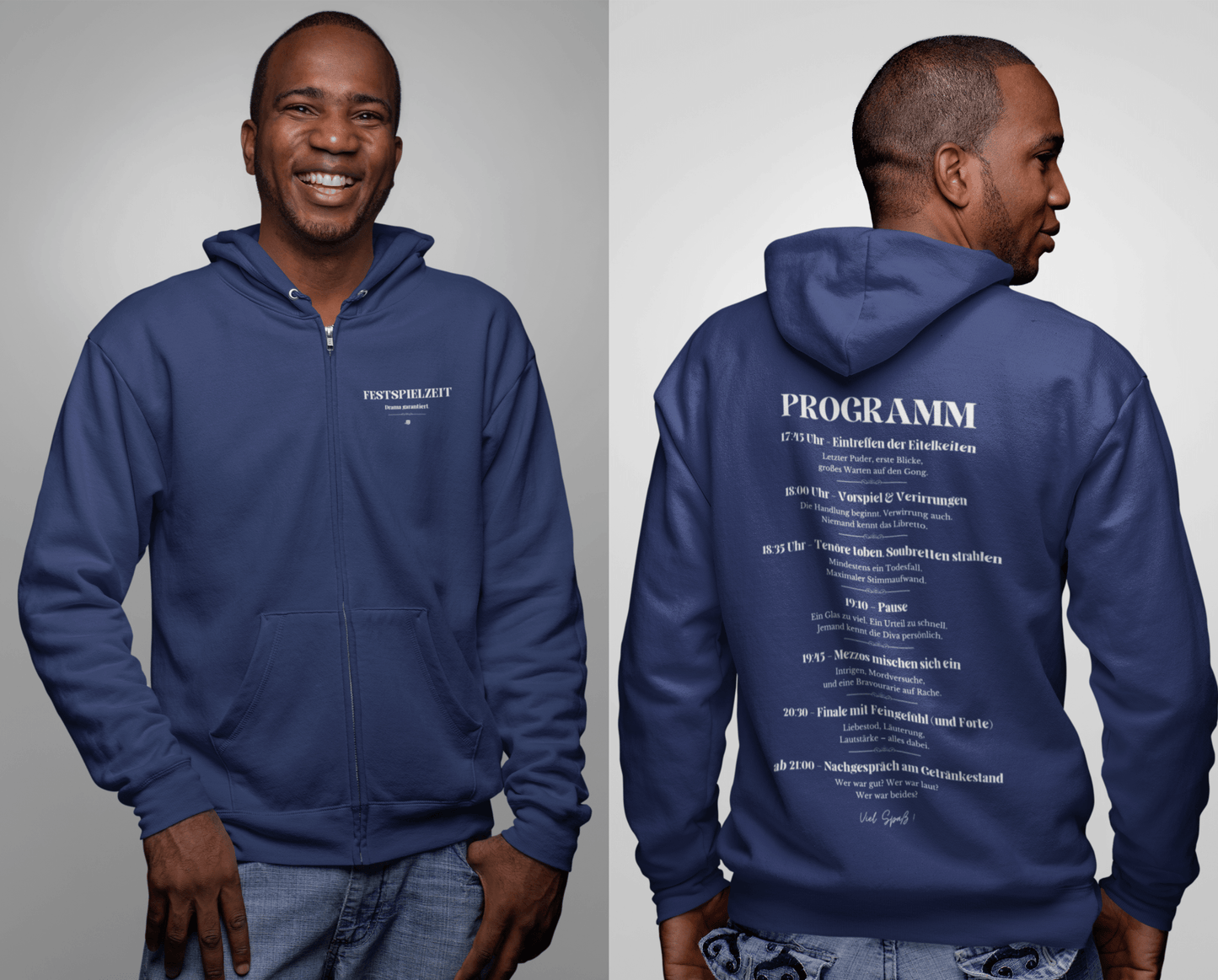 FESTSPIELZEIT.  Drama garantiert. - Oversized Zipper Hoodie