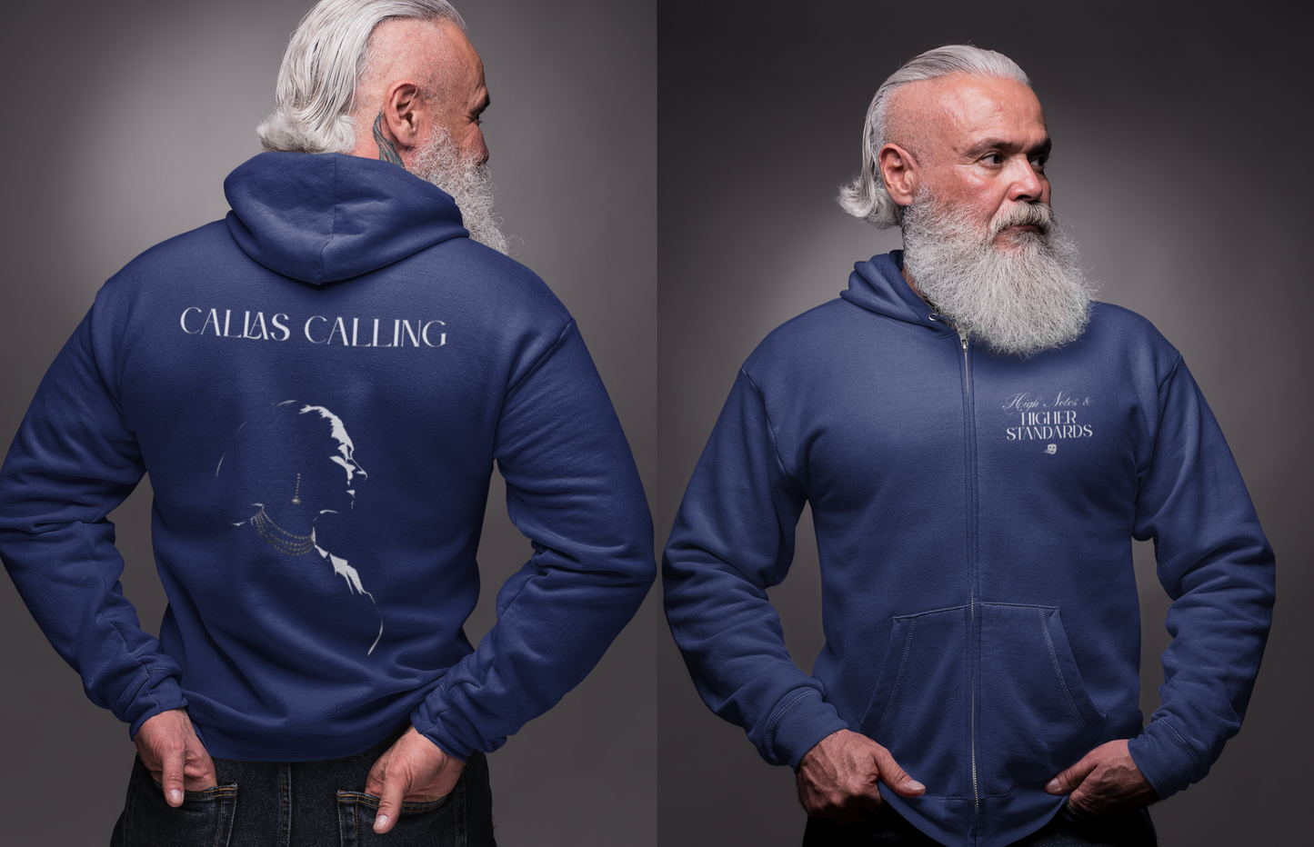 HIGHER STANDARDS - Oversized Zipper Hoodie