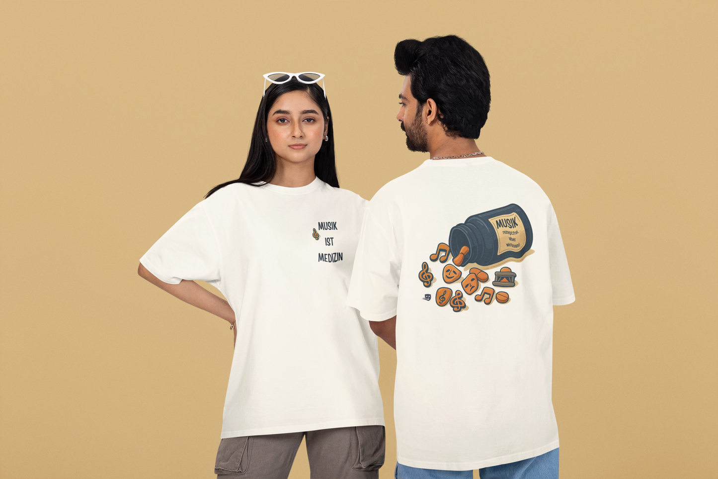 MUSIK IST MEDIZIN Oversized Shirt